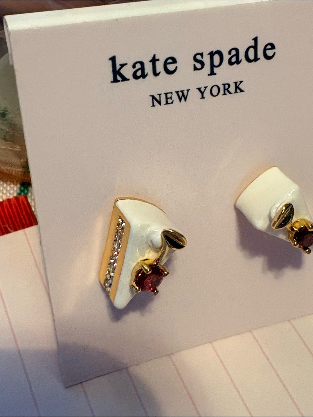 Kate Spade Pastry Shop Cake Stud Earrings Novelty NEW - Picture 6 of 6